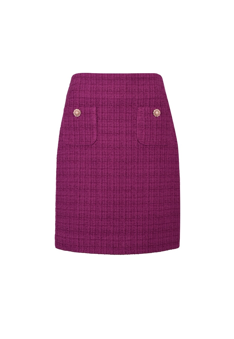 Fusta scurta cu buzunare decorative