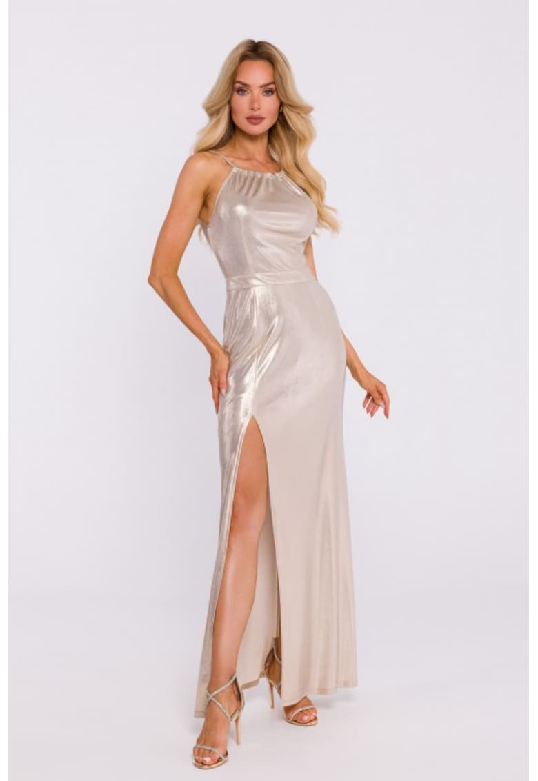 Rochie maxi cu slit inalt