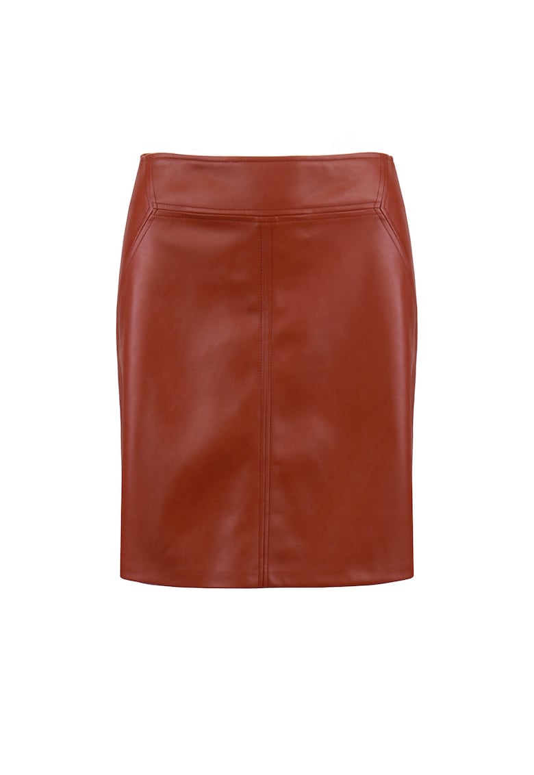 Fusta din piele ecologica - Cupru -