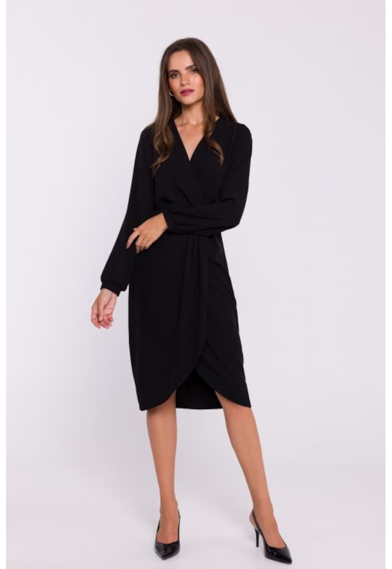 Rochie tip furou cu pliuri pe fata