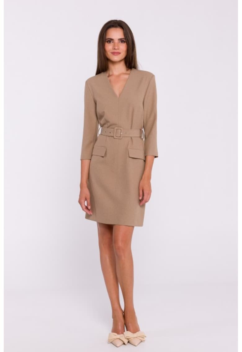 Rochie simpla cu curea in talie