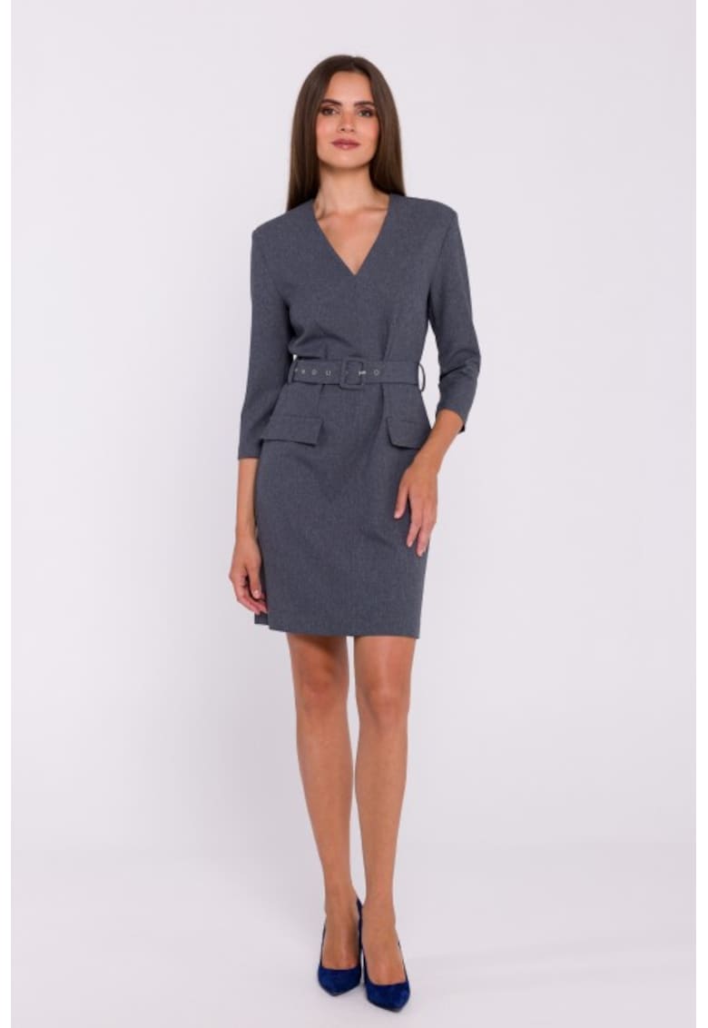 Rochie simpla cu curea in talie