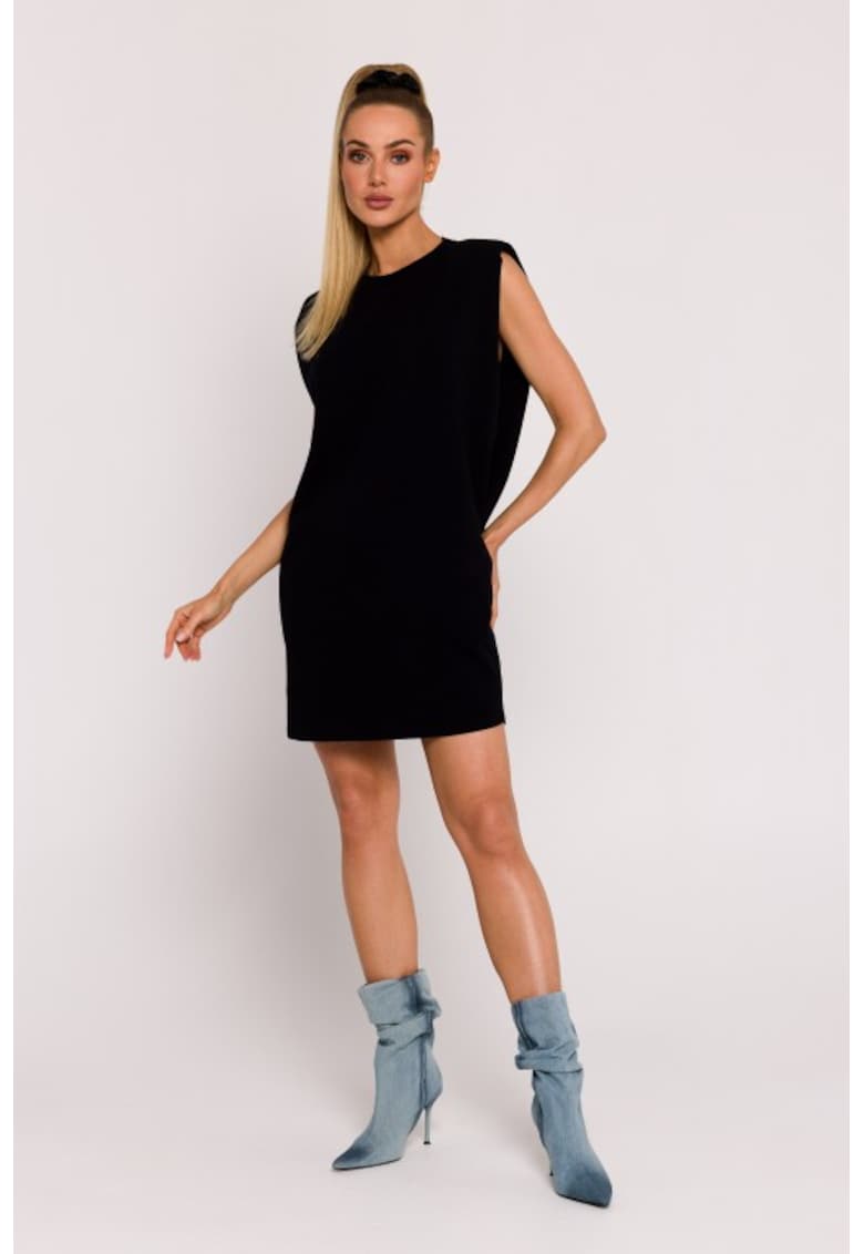 Rochie mini cu pernute la umeri -