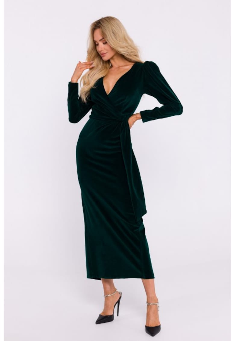 Rochie de seara maxi din velur