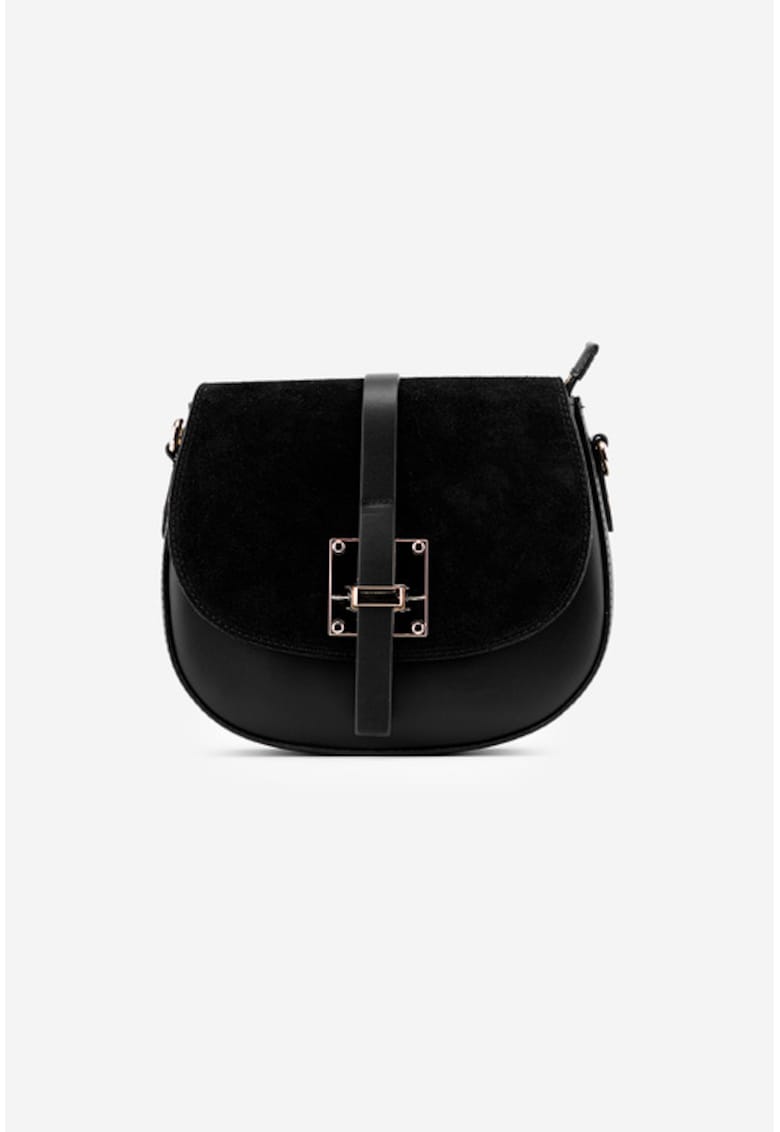 Poseta eleganta din piele - Negru