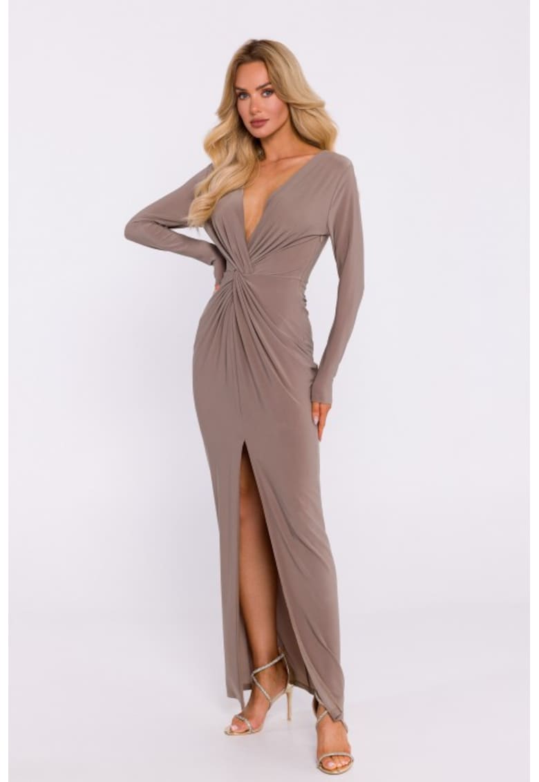 Rochie din tricot elastic cu impletitura