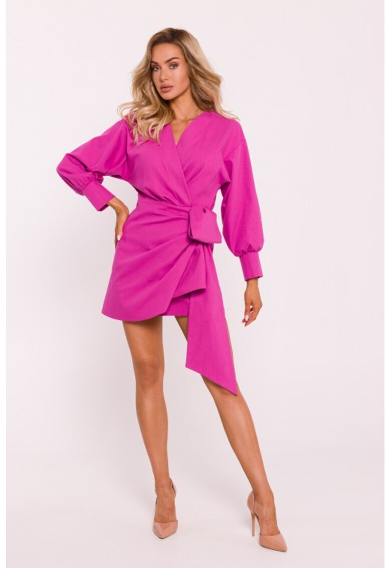 Rochie mini suprapusa cu legatura pe lateral -