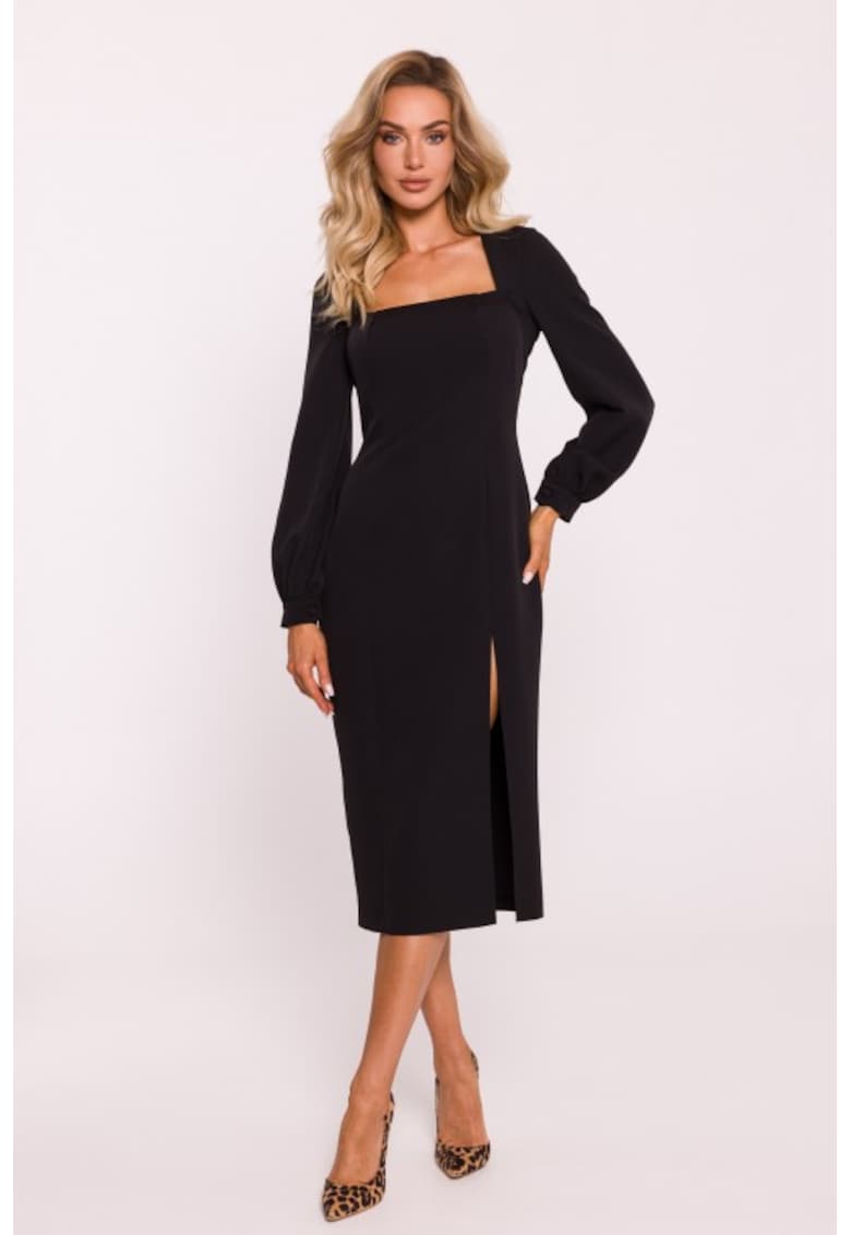 Rochie cu slit inalt pe picior