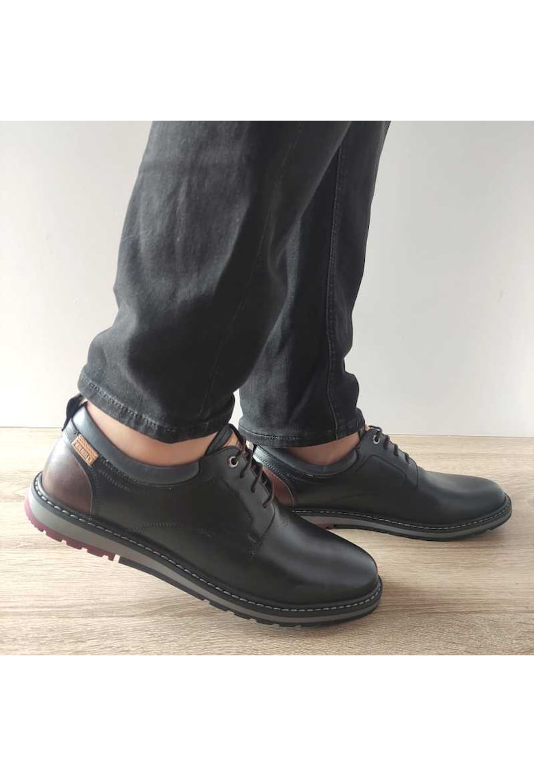 Pantofi Casual Barbati  M8J-4183C Negri Cu Maro - Black -