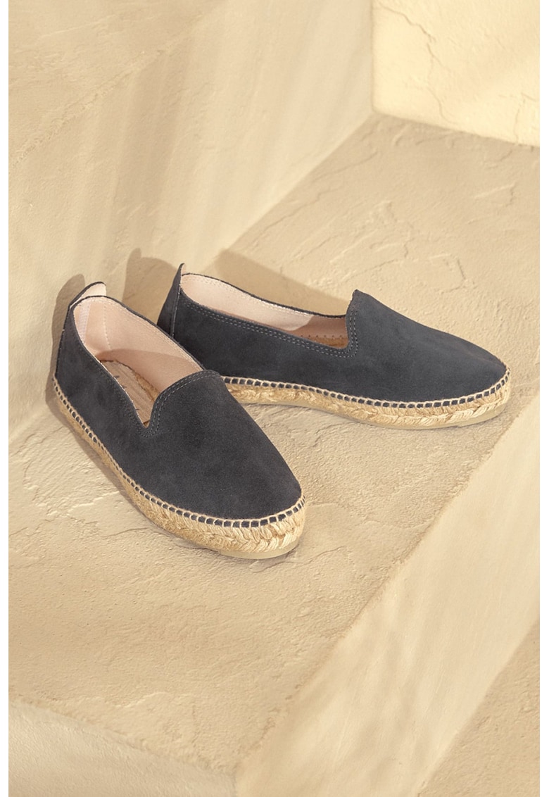 Espadrile de piele intoarsa