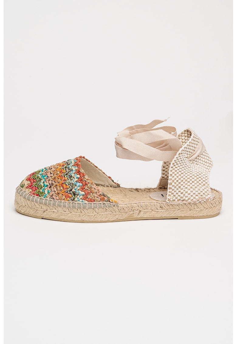 Espadrile cu snururi de ajustare Espadrile cu snururi de ajustare
