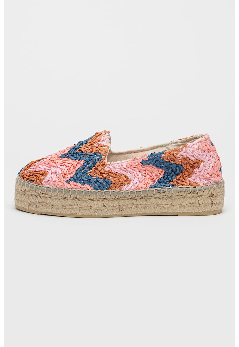 Esapadrile cu model din rafie