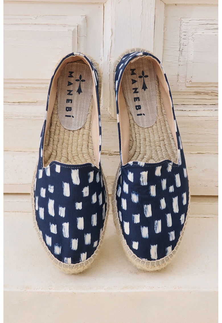 Espadrile flatform de matase