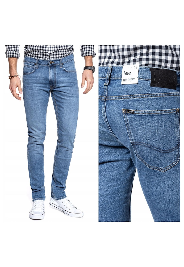 Blugi barbati -  Luke - Bumbac - Lungi - Barbati - Slim fit - W26-L32 US - Albastru