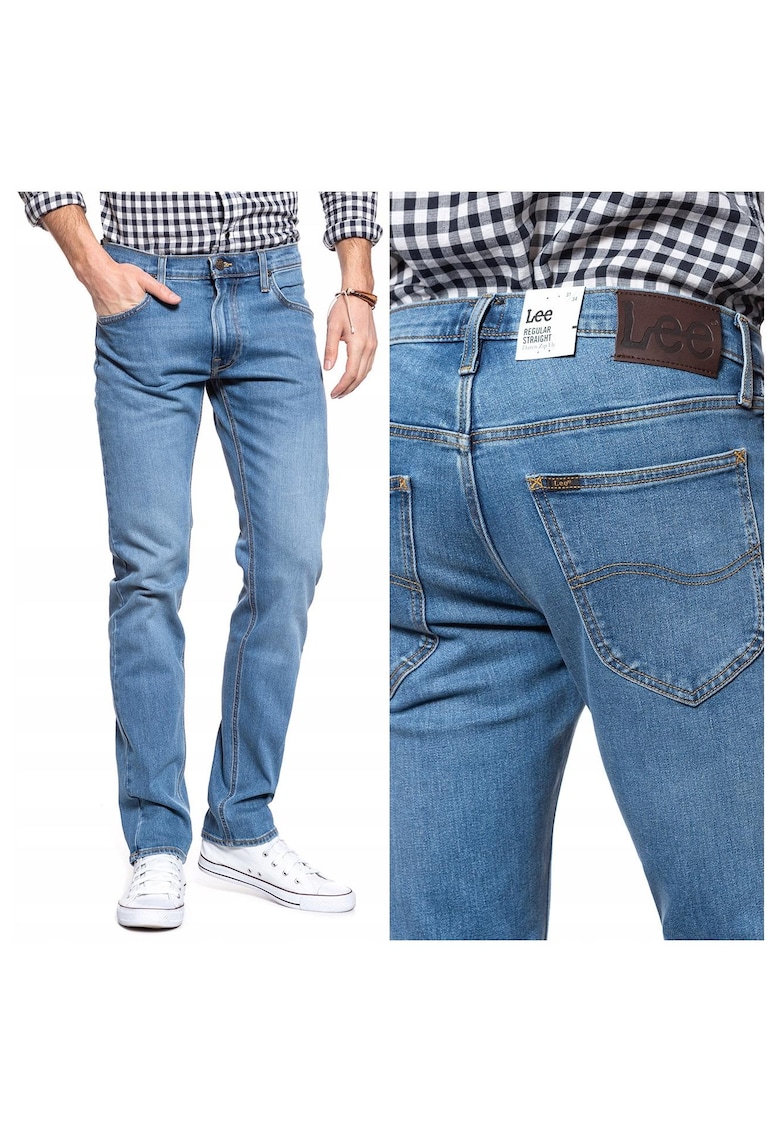 Blugi barbati -  Daren Zip Fly - Bumbac - Lungi - Barbati - Regular fit - W38-L32 US - Albastru