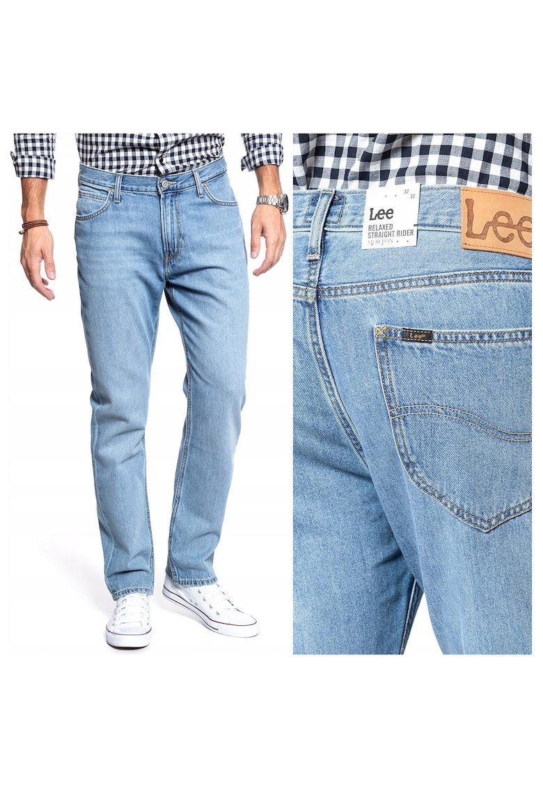 Blugi barbati -  Morton - Bumbac - Lungi - Barbati - Relaxed fit - W32-L32 US - Albastru