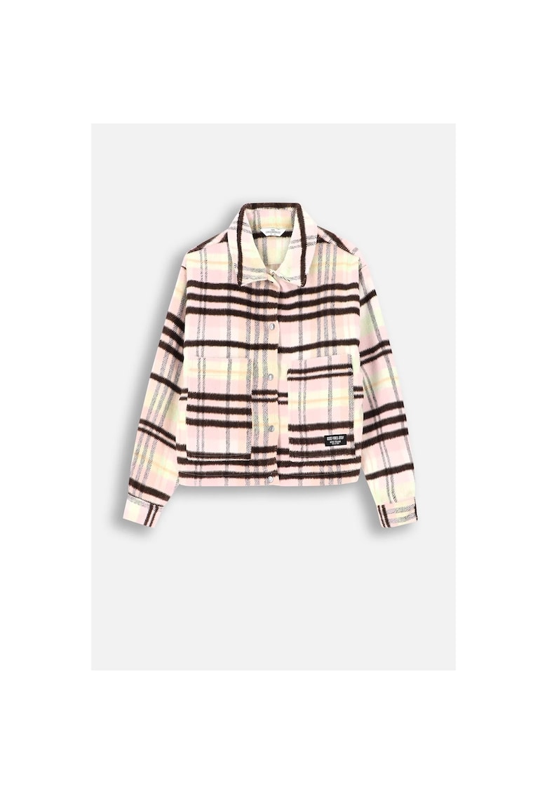 Jacheta tip camasa cu buzunare aplicate - Multicolor