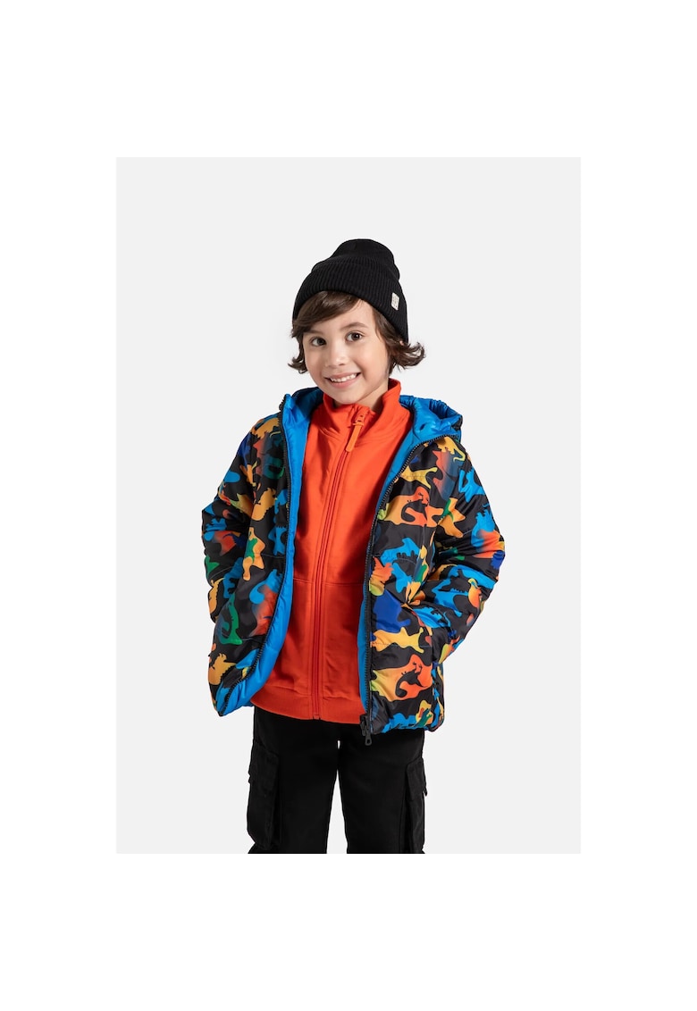Geaca sport de iarna pentru baieti - poliester - multicolor