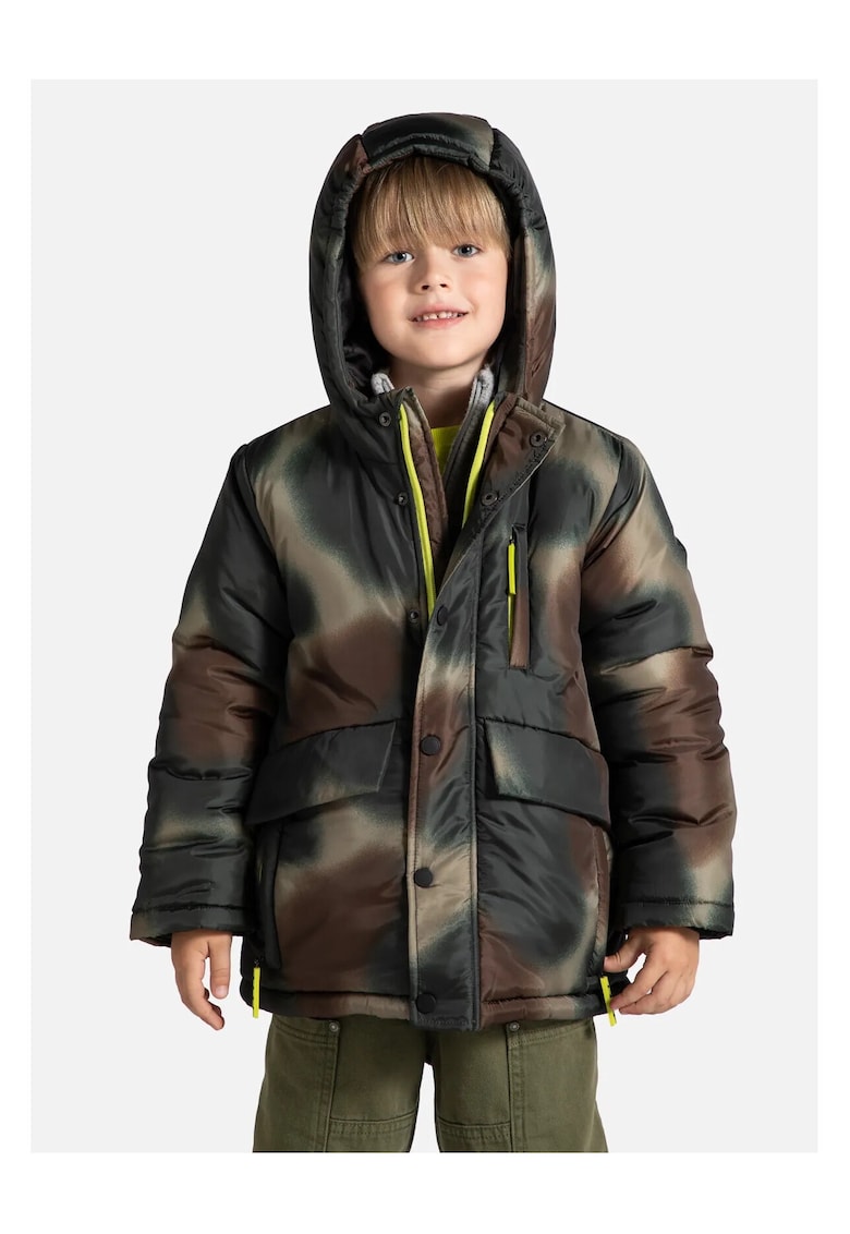Geaca sport de iarna pentru baieti - matlasata - poliester - multicolor