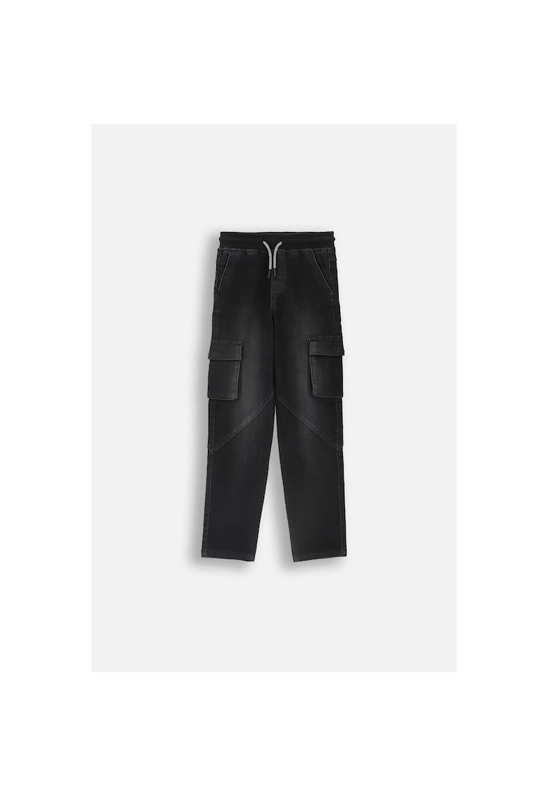 Pantaloni copii - bumbac - negru -