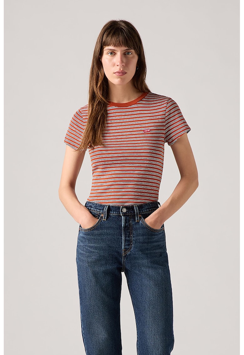 Tricou slim fit de bumbac Essential