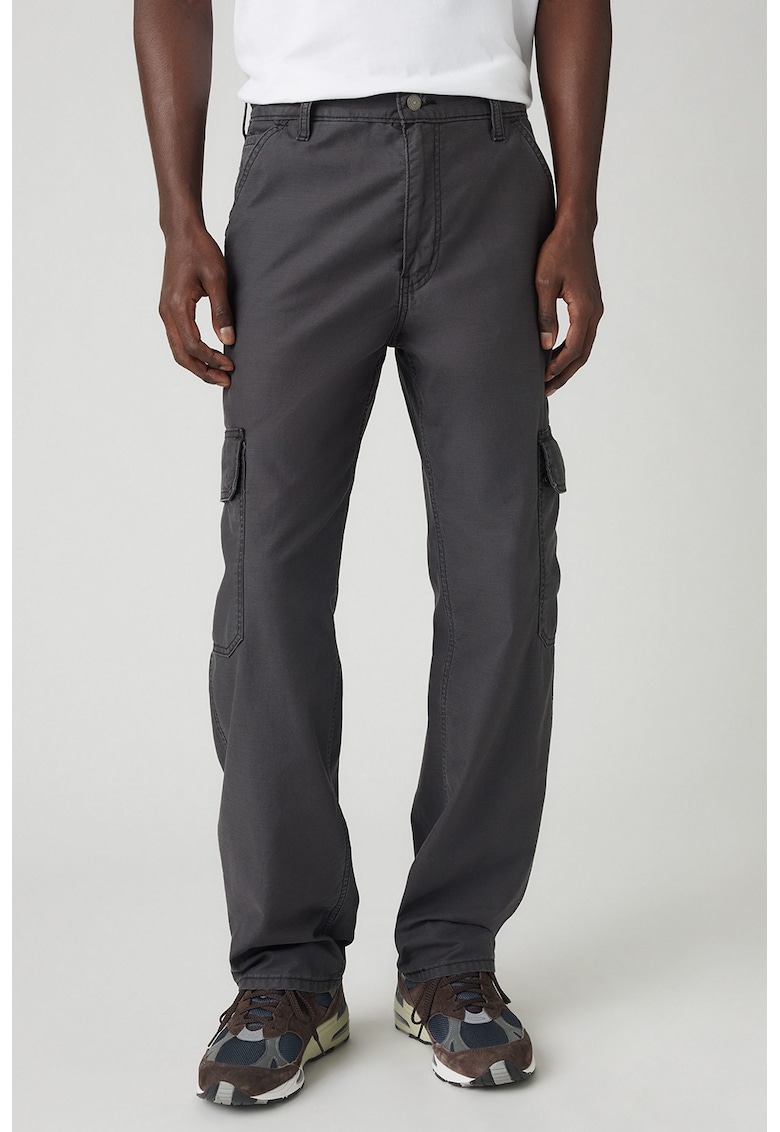 Blugi cargo lejeri cu croiala dreapta 568