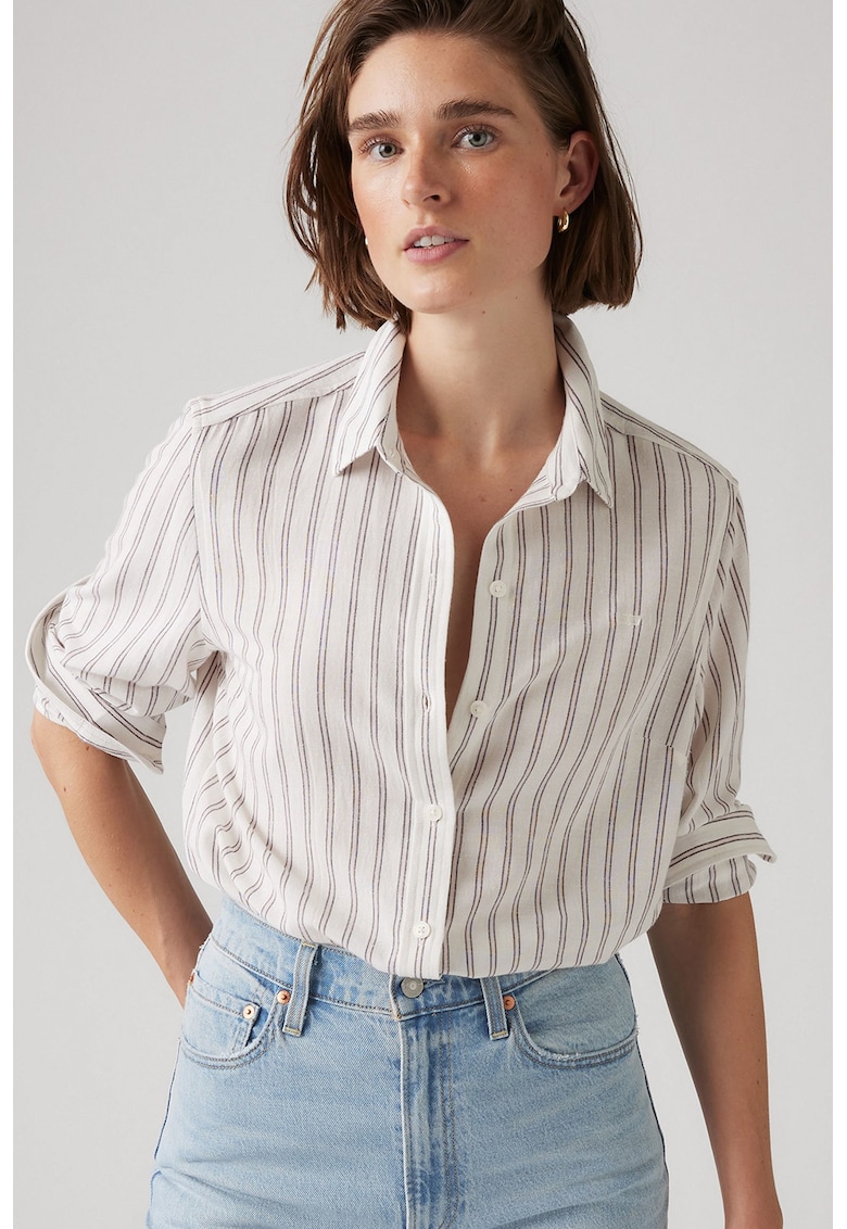 Camasa clasic fit cu guler ascutit