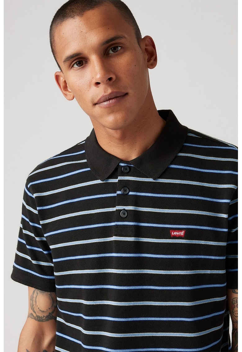 Tricou polo din bumbac pique