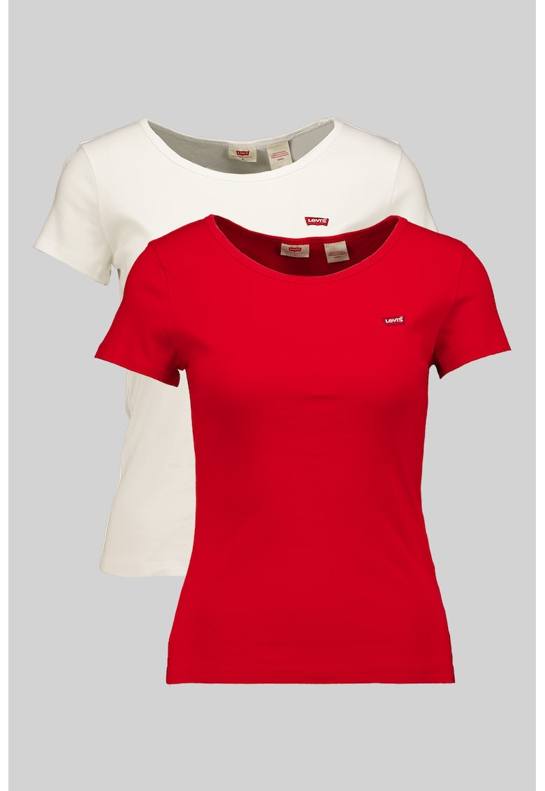 Set de tricouri slim fit din bumbac - 2 piese