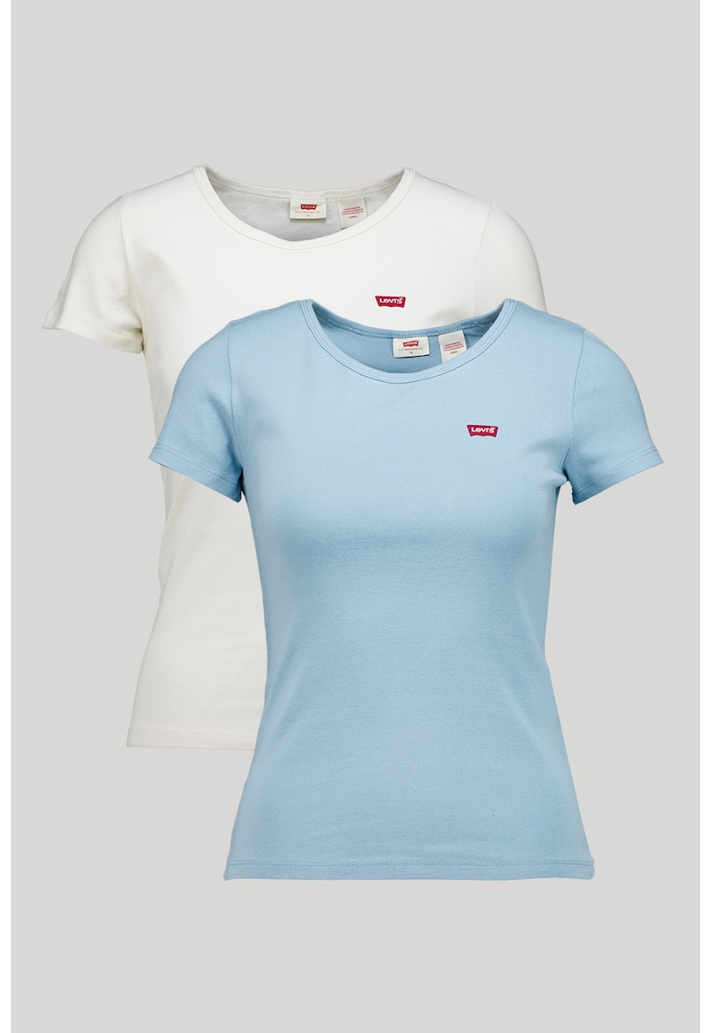 Set de tricouri slim fit din bumbac - 2 piese