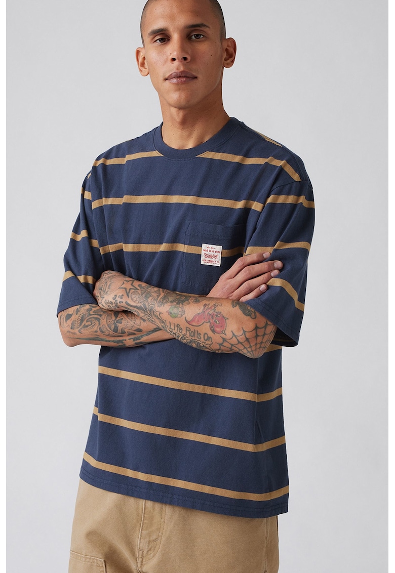 Tricou lejer de bumbac Workwear - Albastru