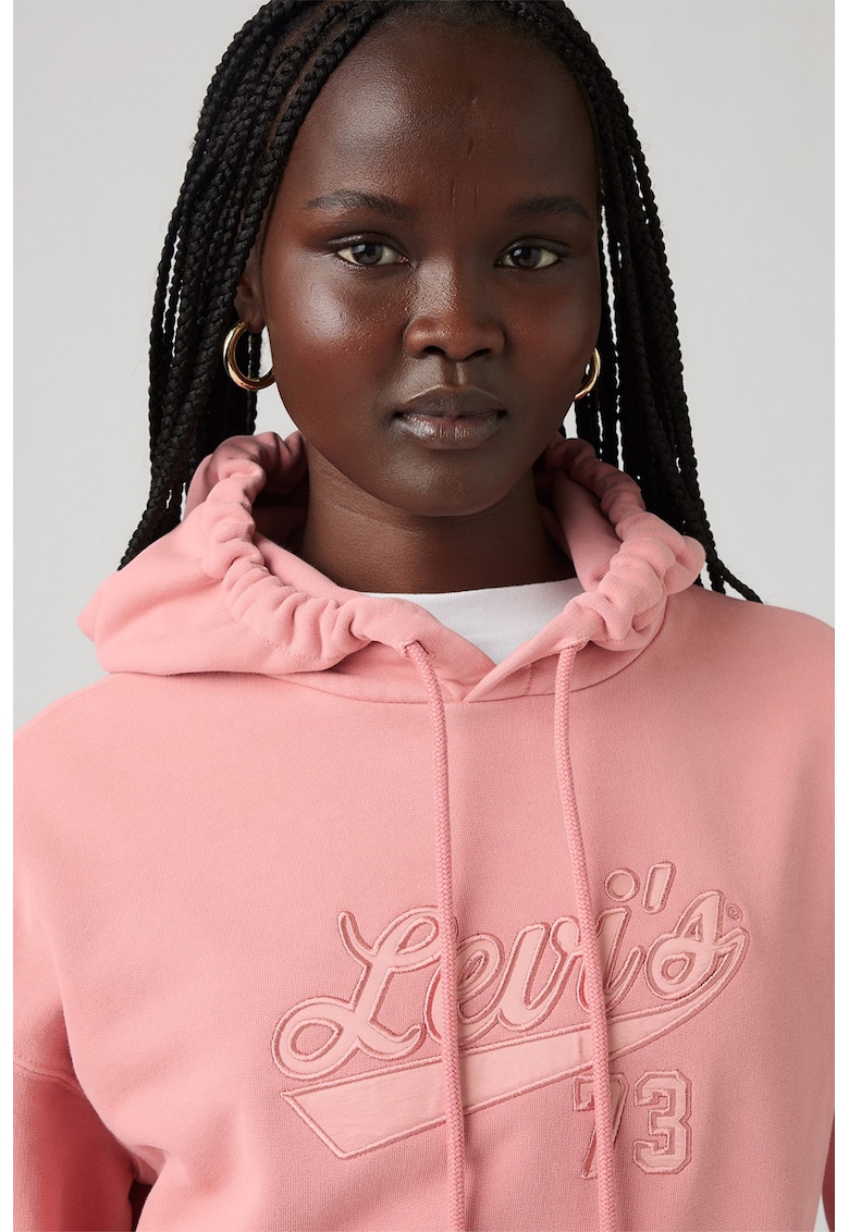 Hanorac relaxed fit de bumbac cu buzunar kangaroo