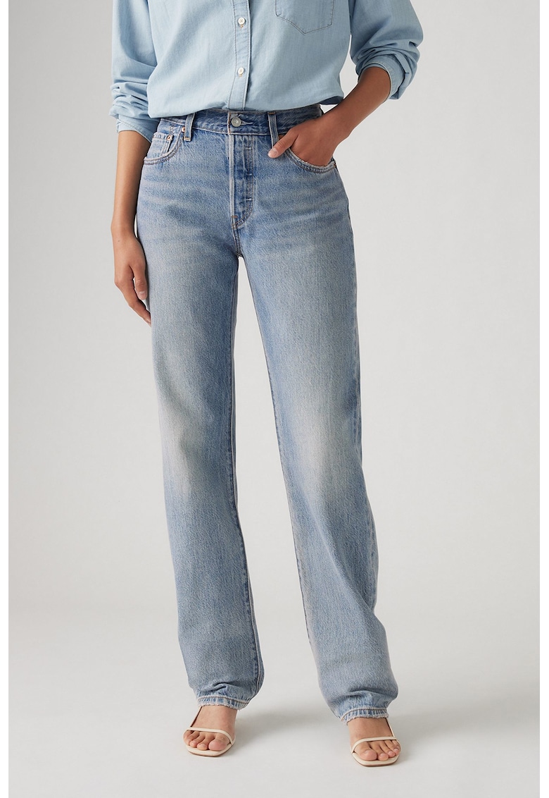Blugi drepti cu talie medie din amestec de lyocell 501® 90's