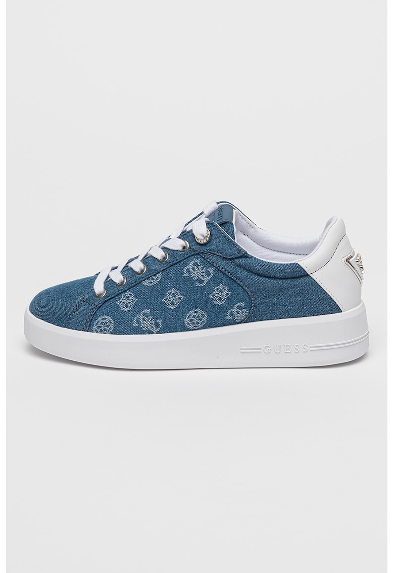 Pantofi sport din denim cu logo