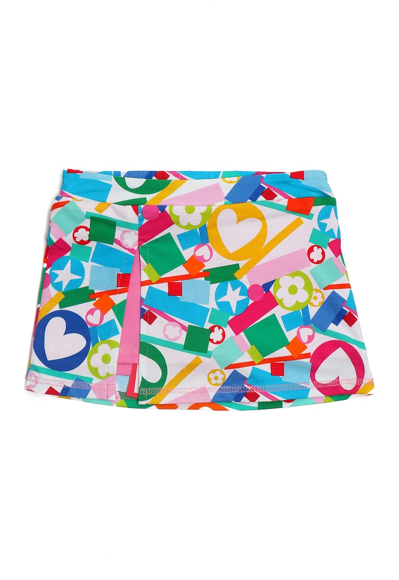 Fusta cu imprimeu si slit frontal