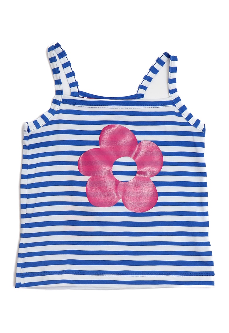 Top cu decolteu patrat cu model in dungi