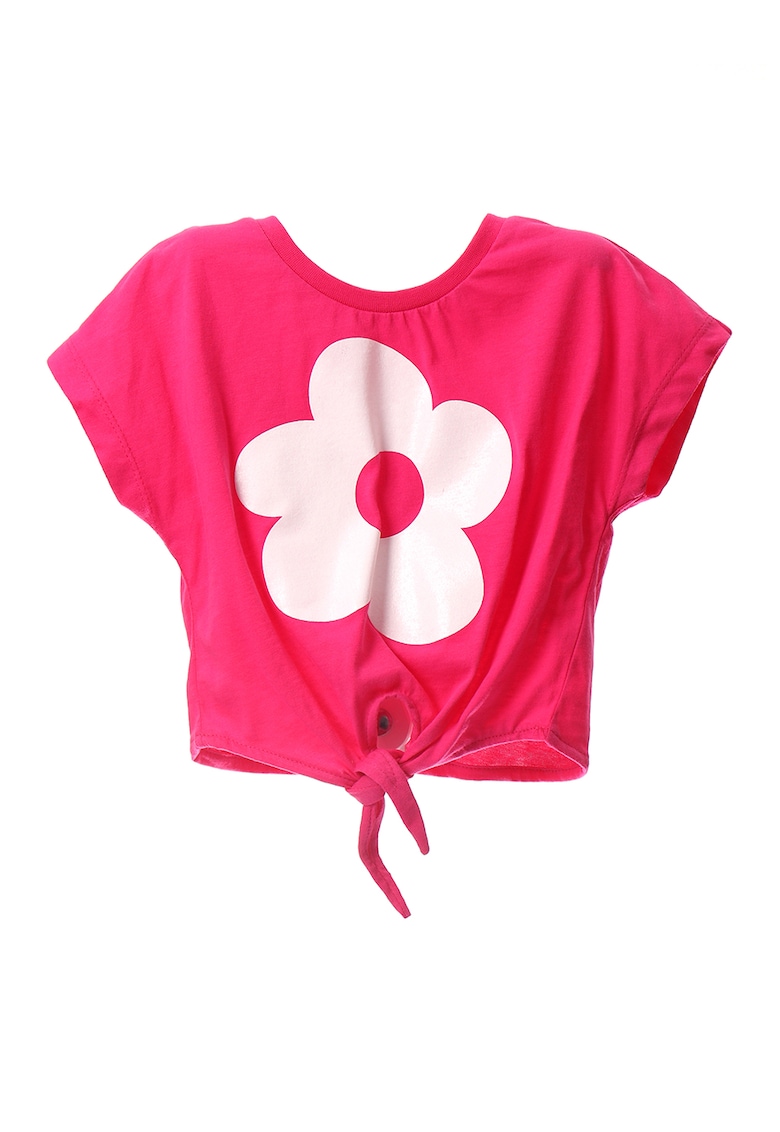 Tricou de bumbac cu prindere la terminat