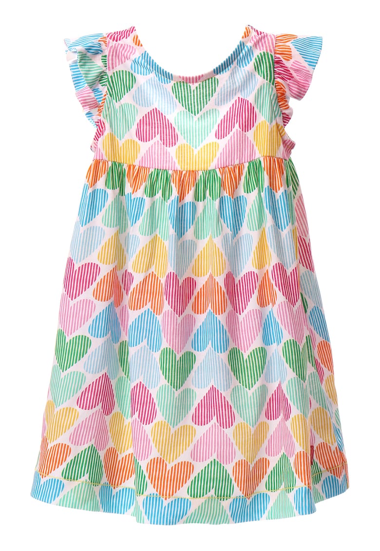 Rochie de bumbac cu decupaj pe partea din spate Rochie de bumbac cu decupaj pe partea din spate