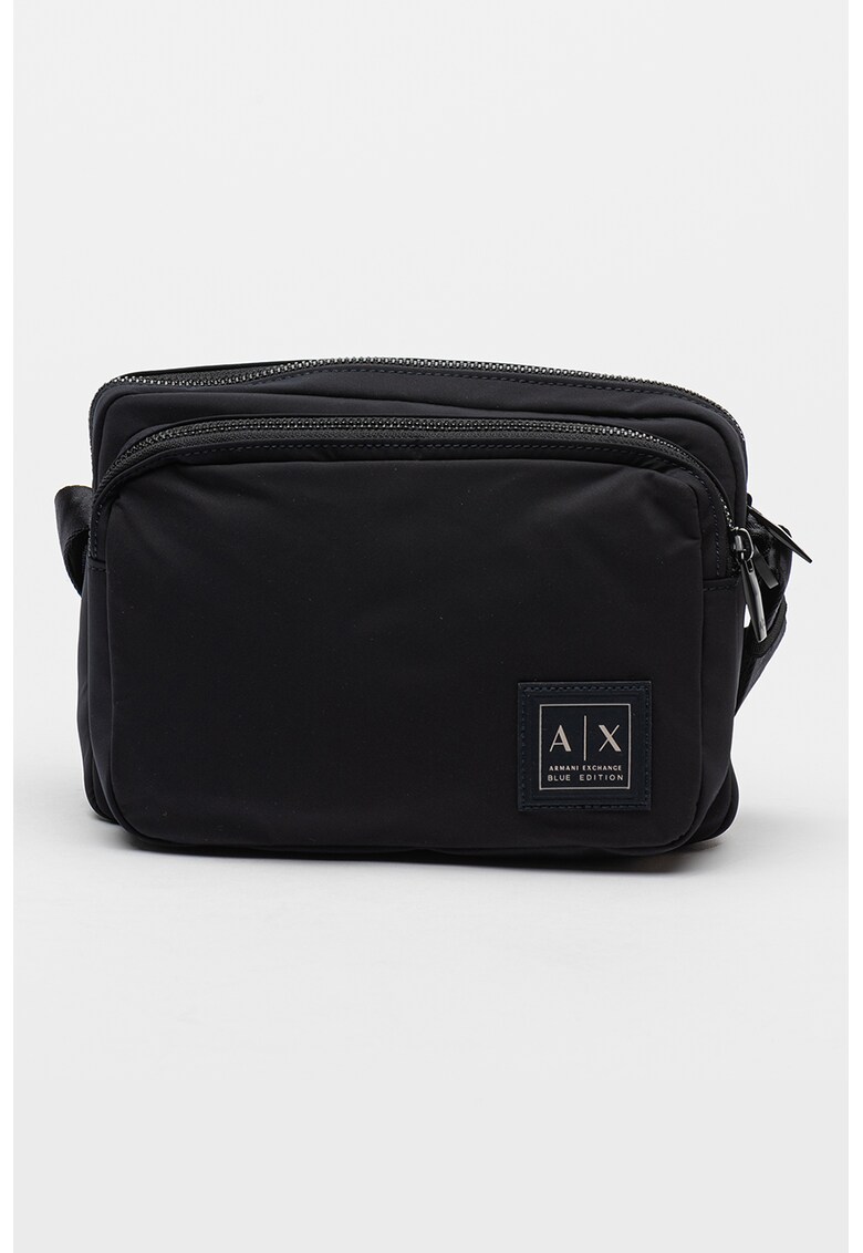 Geanta crossbody cu logo aplicat - Albastru ultramarin