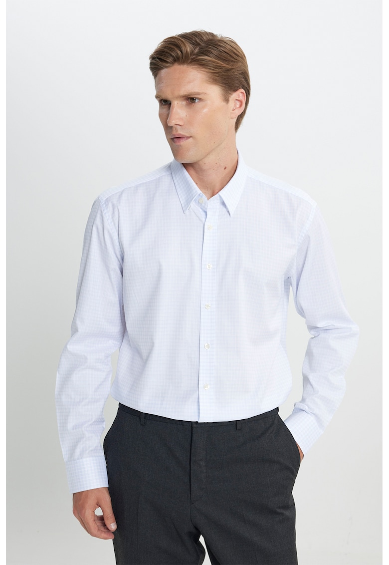 Camasa de bumbac cu model in carouri