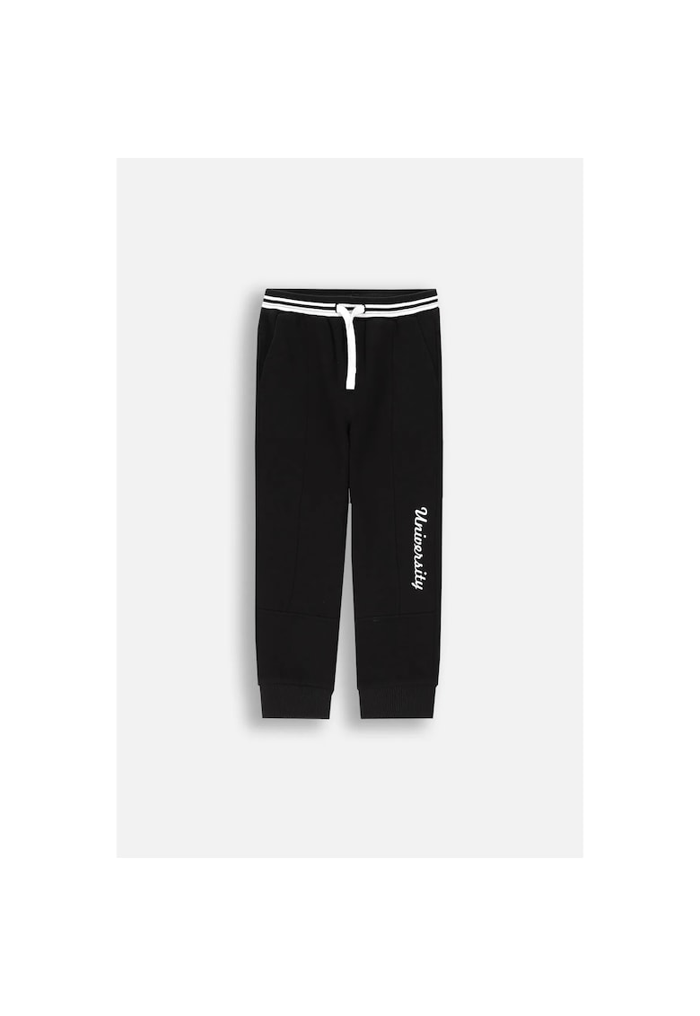 Pantaloni copii - din bumbac - negru