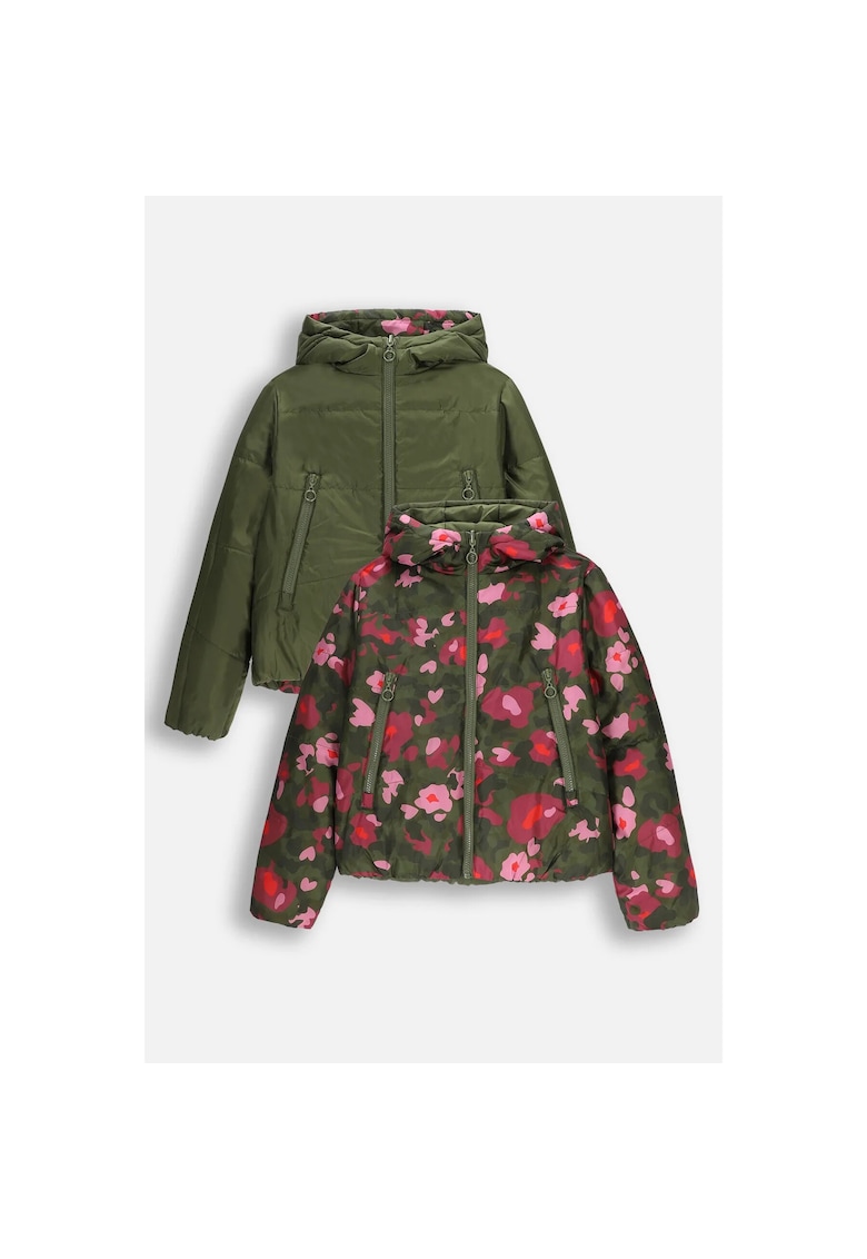 Geaca reversibila copii - poliester - multicolor