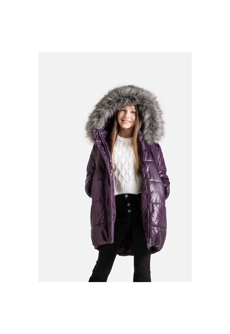 Geaca fete - poliester - violet