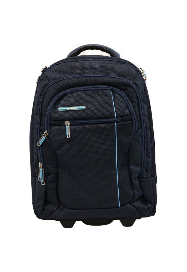 Rucsac cu troler Ultralight - 4 compartimente - 46x34x18 cm - bleumarin