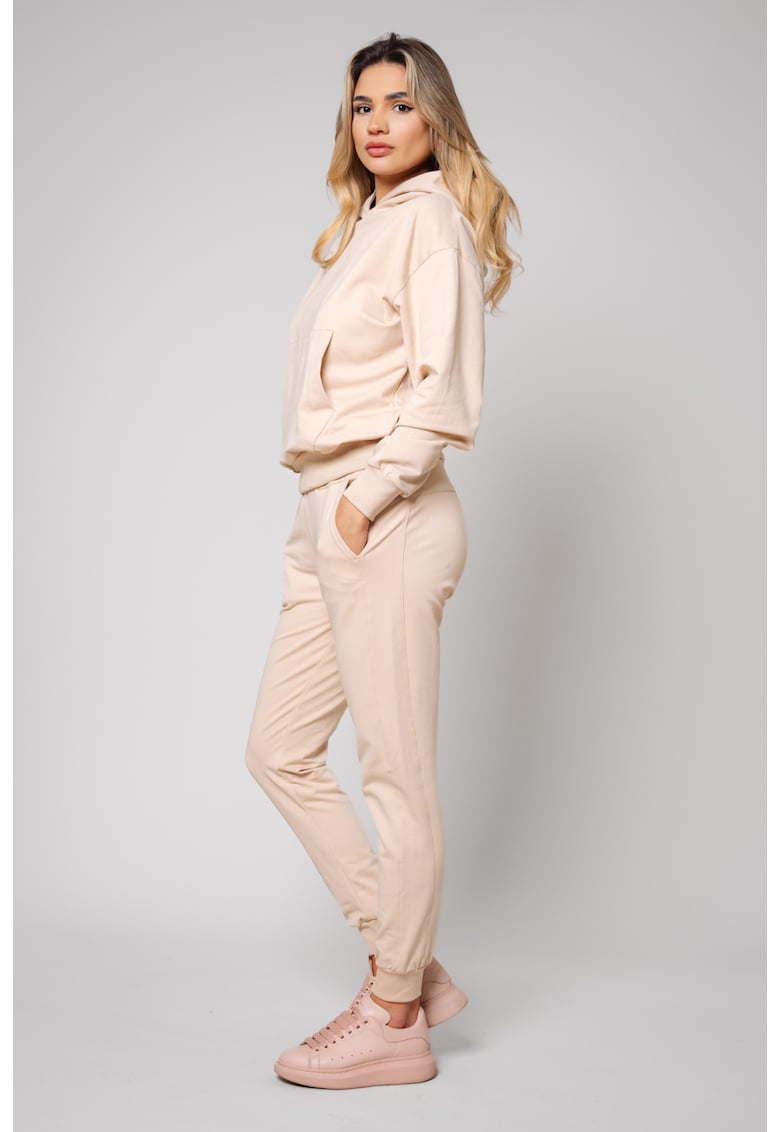 Set Hypera hanorac si pantalon Light Beige 12602 - Bej deschis