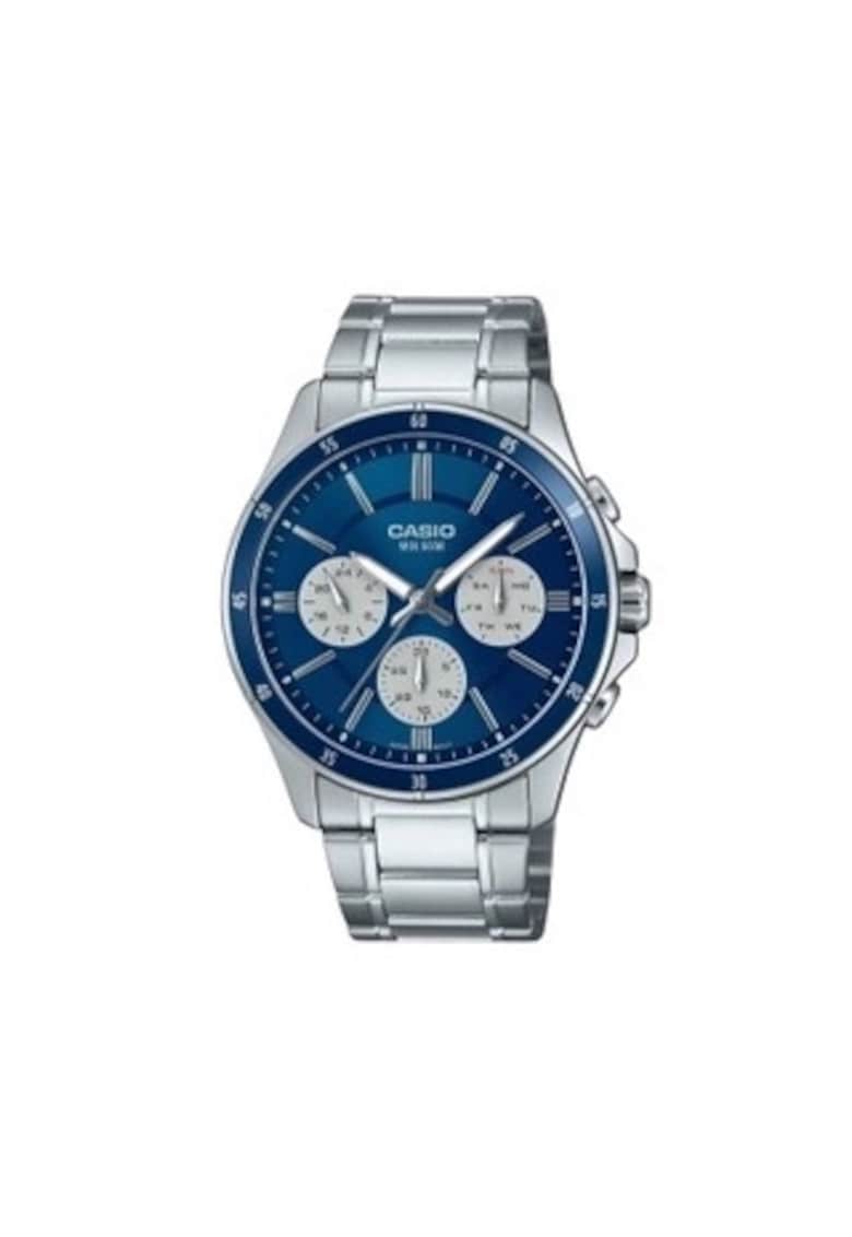 Ceas barbatesc -  Inox - Argintiu - 44x48x10mm