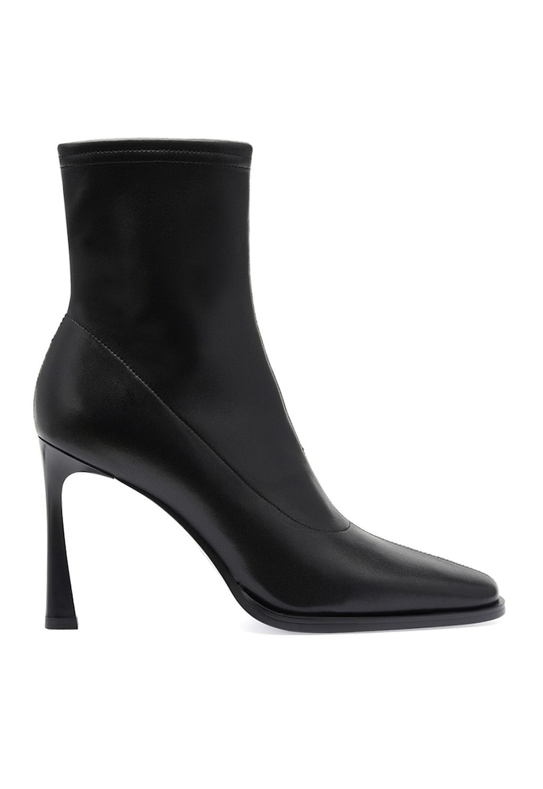 Botine de piele cu toc