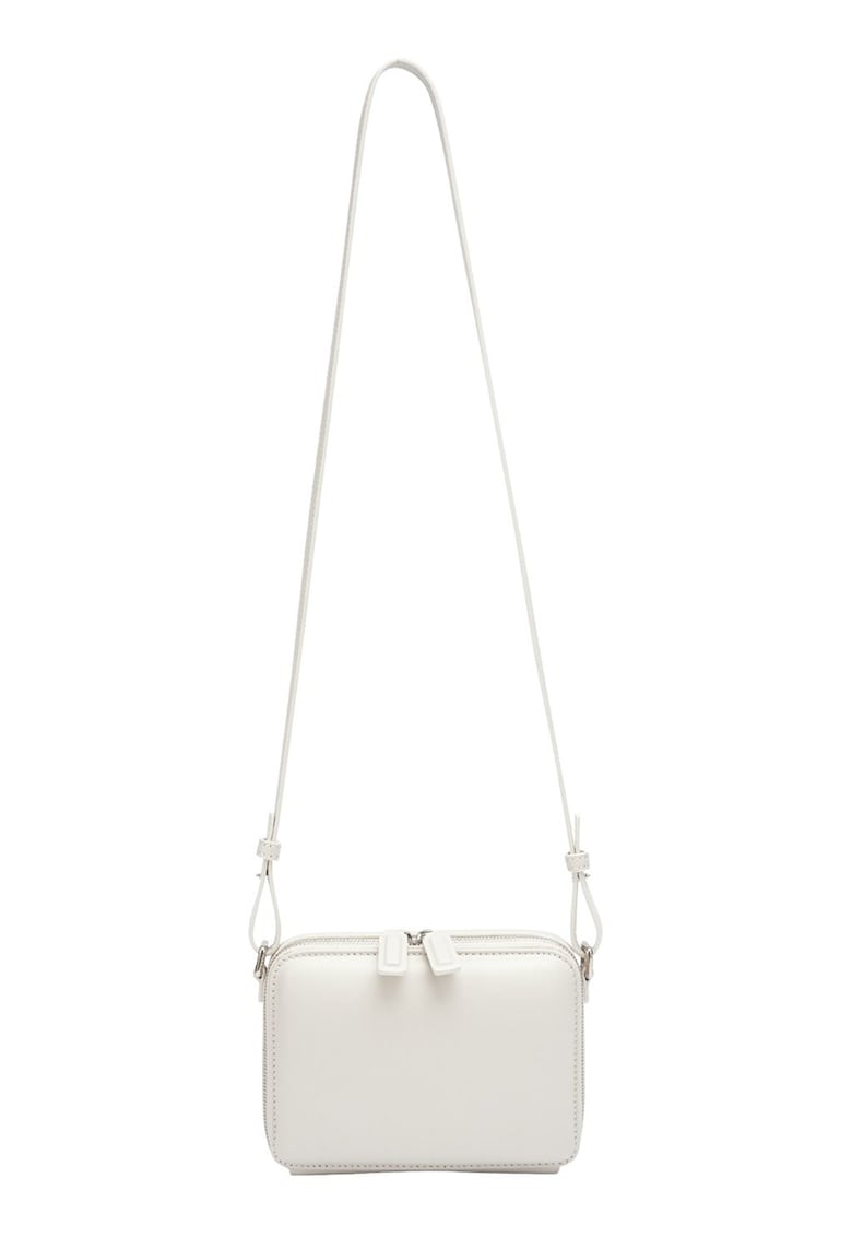 Geanta crossbody de piele cu fermoar Geanta crossbody de piele cu fermoar