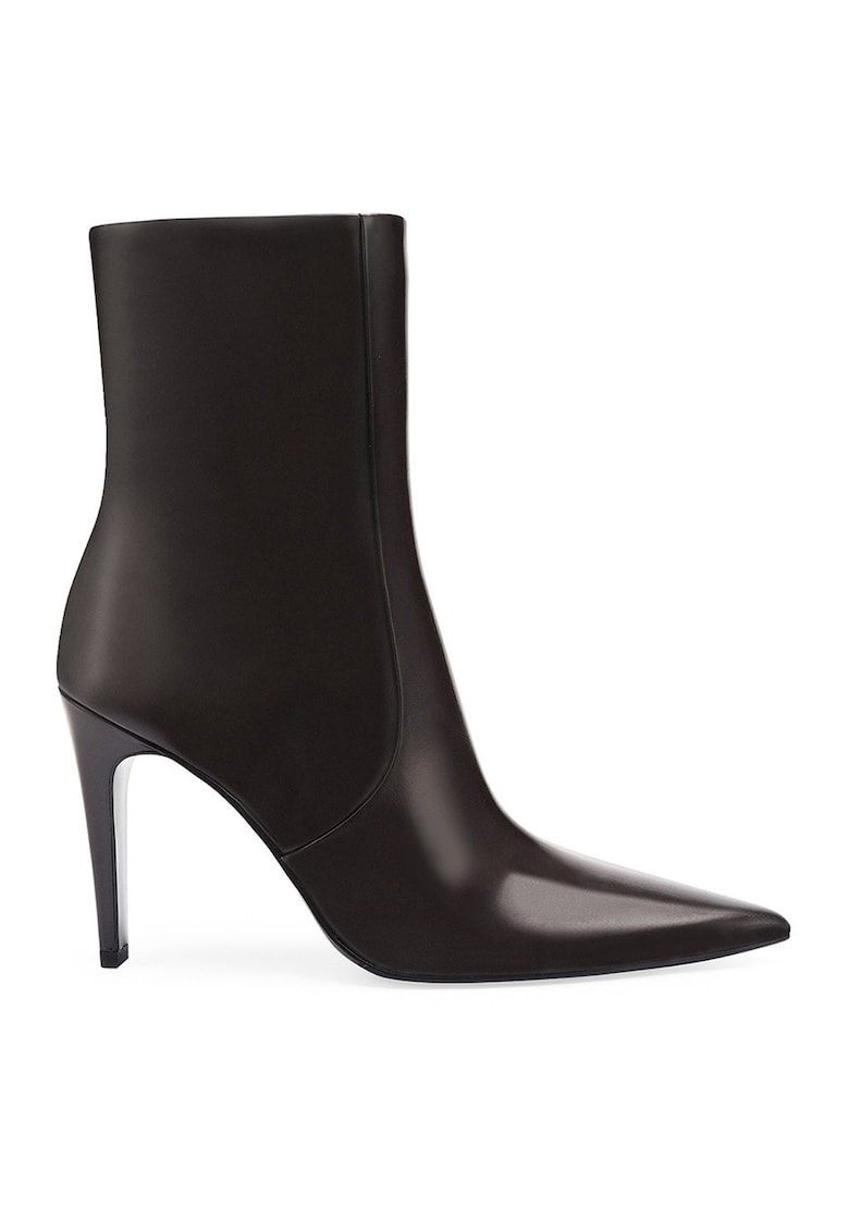 Botine de piele ecologica cu toc stiletto