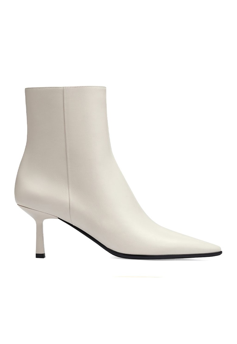Botine de piele cu varf ascutit